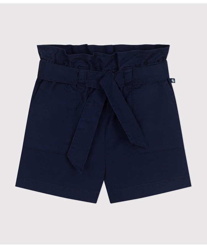 サージ織ショートパンツ(506065056) | プチバトー(PETIT BATEAU サージ織ショートパンツ(506065056) | プチバトー(PETIT BATEAU