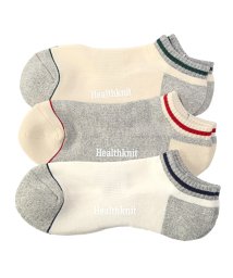 LUXSTYLE/Healthknit(ヘルスニット)スラブラインスニーカーソックス/Healthknit ヘルスニット 靴下 メンズ ソックス 3足セット スニーカーソックス /506065268