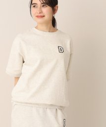 Dessin(デッサン)/【ユニセックス・洗える】ロゴ刺繍Tシャツ/ライトベージュ（051）