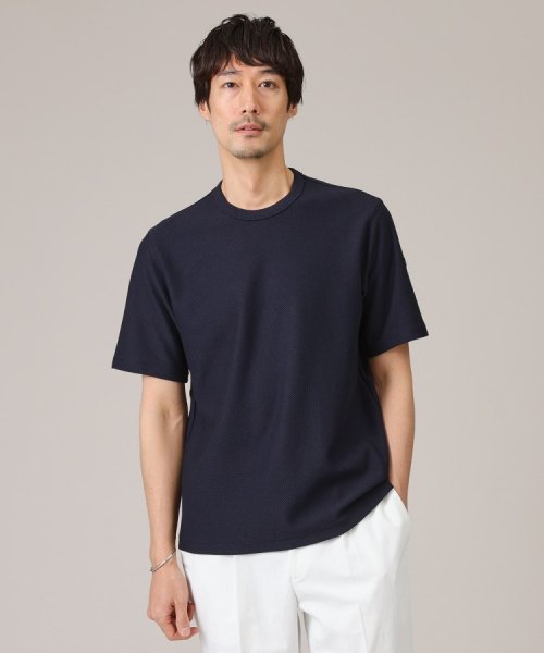 TAKEO KIKUCHI(タケオキクチ)/【尾州織/Made in JAPAN】メランジ Tシャツ/ネイビー（094）
