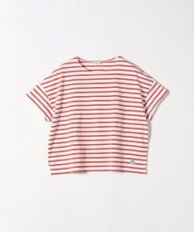 SHIPS any WOMEN(シップス　エニィ　ウィメン)/ORCIVAL:〈手洗い可能〉ボックス ボーダー TEE/レッド