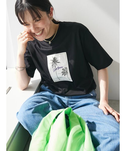 CRAFT STANDARD BOUTIQUE(クラフトスタンダードブティック)/【ユニセックス】UVカット / BOTANICAL TEE/ブラック