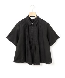 MidiUmi(ミディウミ)/MidiUmi タックショートシャツ/ブラック