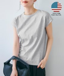 coca/フレンチスリーブクルネックコットンカットソー（COTTON　from the US/綿100/ヘビーコットン/america）/501089928