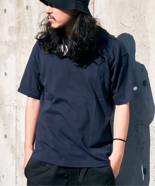 VENCE　EXCHANGE(ヴァンス　エクスチェンジ)/DISCUS ATHLETIC クルーTシャツ/ネイビー