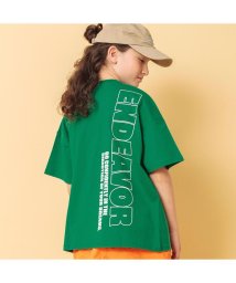 BREEZE(ブリーズ)/WEB限定  ジュニアバックロゴTシャツ/グリーン