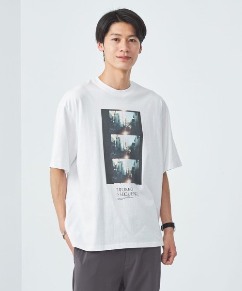 green label relaxing(グリーンレーベルリラクシング)/【別注】＜TOKYO SEQUENCE×FRUIT OF THE LOOM＞GLR プリントTシャツ/WHITE
