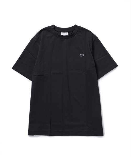 JUNRed(ジュンレッド)/【LACOSTE / ラコステ】アウトラインクロッククルーネックTシャツ/ブラック（01）