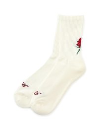 JUNRed(ジュンレッド)/【 ROSTER SOX / ロスターソックス 】 ROSE SOX/ホワイト（10）