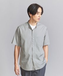 BEAUTY&YOUTH UNITED ARROWS(ビューティーアンドユース　ユナイテッドアローズ)/70/2 ブロード ストライプ バンドカラー リラックスレギュラー  シャツ/LT.GRAY