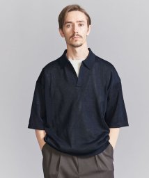 BEAUTY&YOUTH UNITED ARROWS(ビューティーアンドユース　ユナイテッドアローズ)/シャイン ギマ スキッパー ポロシャツ/NAVY