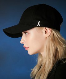 JUNRed(ジュンレッド)/【 VARZAR / バザール 】Stud logo over fit ball cap/ブラック（01）