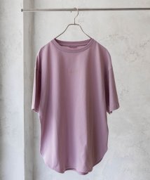 MAC HOUSE(women)(マックハウス（レディース）)/C17 シーセブンティーン ロゴTシャツ CTB057/ピンク