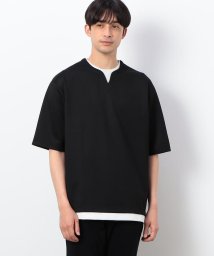 COMME CA ISM MENS/フェイクレイヤード キーネックＴシャツ/506061782