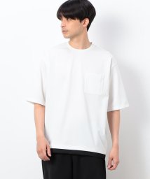 COMME CA ISM MENS(コムサイズム（メンズ）)/フェイクレイヤード クルーネックＴシャツ/ホワイト