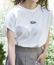 abahouse mavie(ａｂａｈｏｕｓｅ　ｍａｖｉｅ)/刺繍ロゴTシャツ/ホワイト系その他1