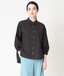 CHRISTIAN AUJARD(クリスチャン・オジャール)/刺繍デザインシャツ/ブラック