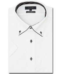 TAKA-Q/ノーアイロンストレッチ スタンダードフィット ボタンダウン半袖ニットシャツ 半袖 シャツ メンズ ワイシャツ ビジネス ノーアイロン 形態安定 yシャツ 速乾/506066026