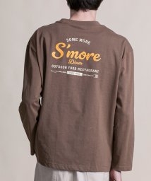 HOOK(HOOK（フック）)/s'more diner long sleeve T－shirt ( スモアダイナーロングスリーブTシャツ )/ブラウン