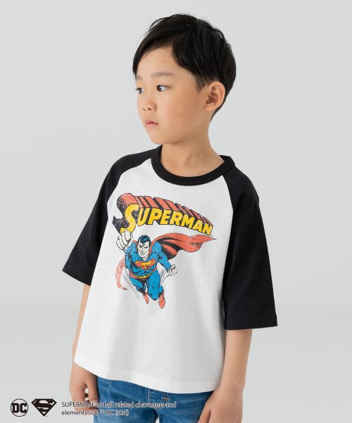 chil2(チルツー)/〈スーパーマン〉半袖Tシャツ/ホワイト
