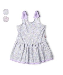 Kids Foret(キッズフォーレ)/【子供服】 Kids Foret (キッズフォーレ) 小花柄ワンピース水着 90cm～130cm B33823/ラベンダー