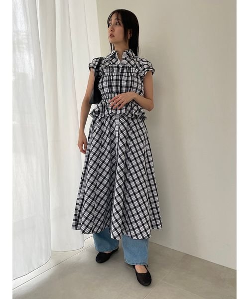 Sustainableビスチェコンビシャツワンピース 予めご了承ください 総丈 バスト 75cm ウエスト