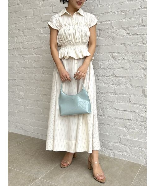 Sustainableビスチェコンビシャツワンピース 予めご了承ください 総丈 バスト 75cm ウエスト