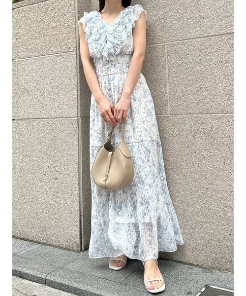 WEB限定サイズあり】Sustainableプリーツフリルワンピース - 当店限定販売