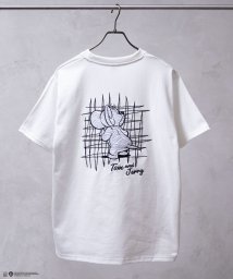 MAC HOUSE(men)(マックハウス（メンズ）)/Tom and Jerry サテンアップリケTシャツ 152148069/ホワイト