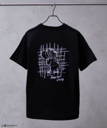 MAC HOUSE(men)(マックハウス（メンズ）)/Tom and Jerry サテンアップリケTシャツ 152148069/ブラック