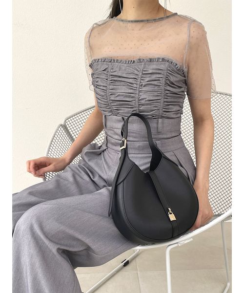 SNIDELブレードチュールバッグDGRY SNIDEL snidel /スナイデル ブレードチュールバッグ 24春夏.予約