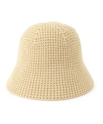 SHOO・LA・RUE(シューラルー)/バックスリットリボン付ベル型ニット帽/ライトベージュ（051）