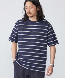 SHIPS MEN/SHIPS: TEXBRID(R) リネン グラデーション ボーダー Tシャツ/506066762