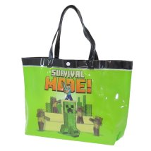 cinemacollection/マインクラフト プールバッグ ビニールバッグ ブラック Minecraft ケイカンパニー ビーチバッグ 海プール レジャー用品 ゲームキャラクター グッズ /506066864