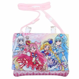 cinemacollection/わんだふるぷりきゅあ！ クリップポケット ショルダー付マルチポケット プリキュア 粧美堂 クリップポーチ キッズポシェット アニメキャラクター グッズ /506066887