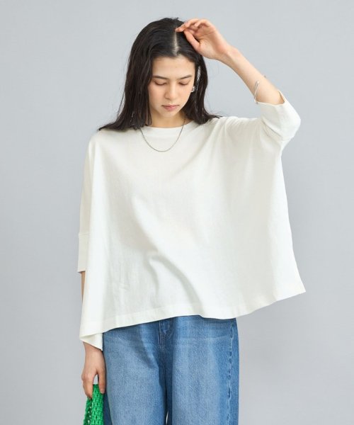 coen(coen)/SARAH TWISTテントシルエットプルオーバー/OFFWHITE