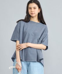 coen(coen)/フハクドッキングピグメントハーフスリーブTシャツ/NAVY