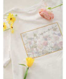 Te chichi TERRASSE(テチチテラス)/【日比谷花壇コラボ】プリントTシャツ/ピンク