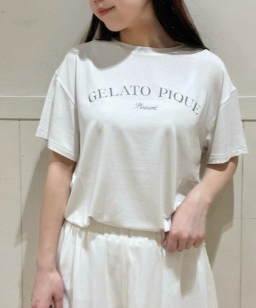 gelato pique(gelato pique)/フェミニンロゴTシャツ/OWHT