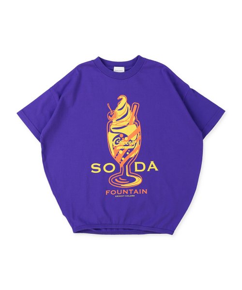 GROOVY COLORS(グルービーカラーズ)/SODA バルーンTシャツ/パープル