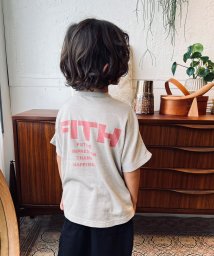 FITH(フィス)/テトロン天竺バックロゴTシャツ/ベージュ