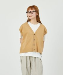 MACKINTOSH PHILOSOPHY(マッキントッシュ フィロソフィー)/GREY LABEL リネンミックスニットベスト/ベージュ