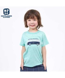 KP BOY(ケーピーボーイ)/KPBOY(ケーピーボーイ)【日本製】車アップリケデザートコットン天竺半袖Tシャツ(100～130)/グリーン