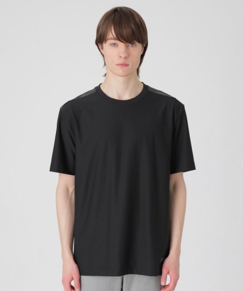 BLACK LABEL CRESTBRIDGE(BLACK LABEL CRESTBRIDGE)/ハイゲージサッカーTシャツ/ブラック