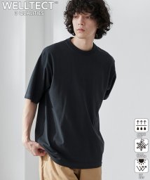 coen(coen)/【WEB限定】【WELLTECT】ベーシックシンプルTシャツ/DK.GRAY