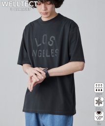 coen(coen)/【WELLTECT】cityロゴプリントTシャツ（WEB限定カラー）/DK.GRAY