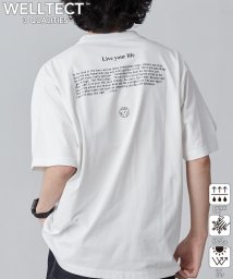 coen(coen)/【WELLTECT】メッセージロゴプリントTシャツ（WEB限定カラー）/WHITE