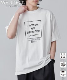 coen(coen)/【WELLTECT】boxロゴプリントTシャツ（WEB限定カラー）/WHITE