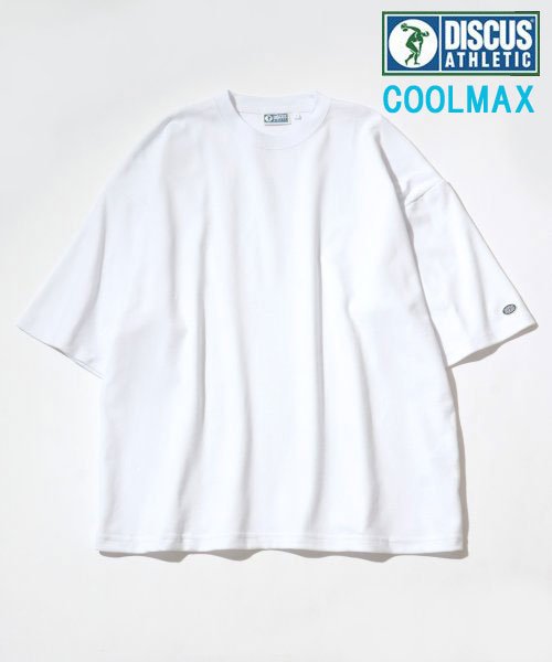 marukawa shonan(marukawa shonan)/【DISCUS/ディスカス】ビッグ クールTシャツ 接触冷感 半袖 Tシャツ メンズ レディース トップス/ホワイト