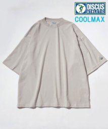 marukawa shonan(marukawa shonan)/【DISCUS/ディスカス】ビッグ クールTシャツ 接触冷感 半袖 Tシャツ メンズ レディース トップス/ベージュ